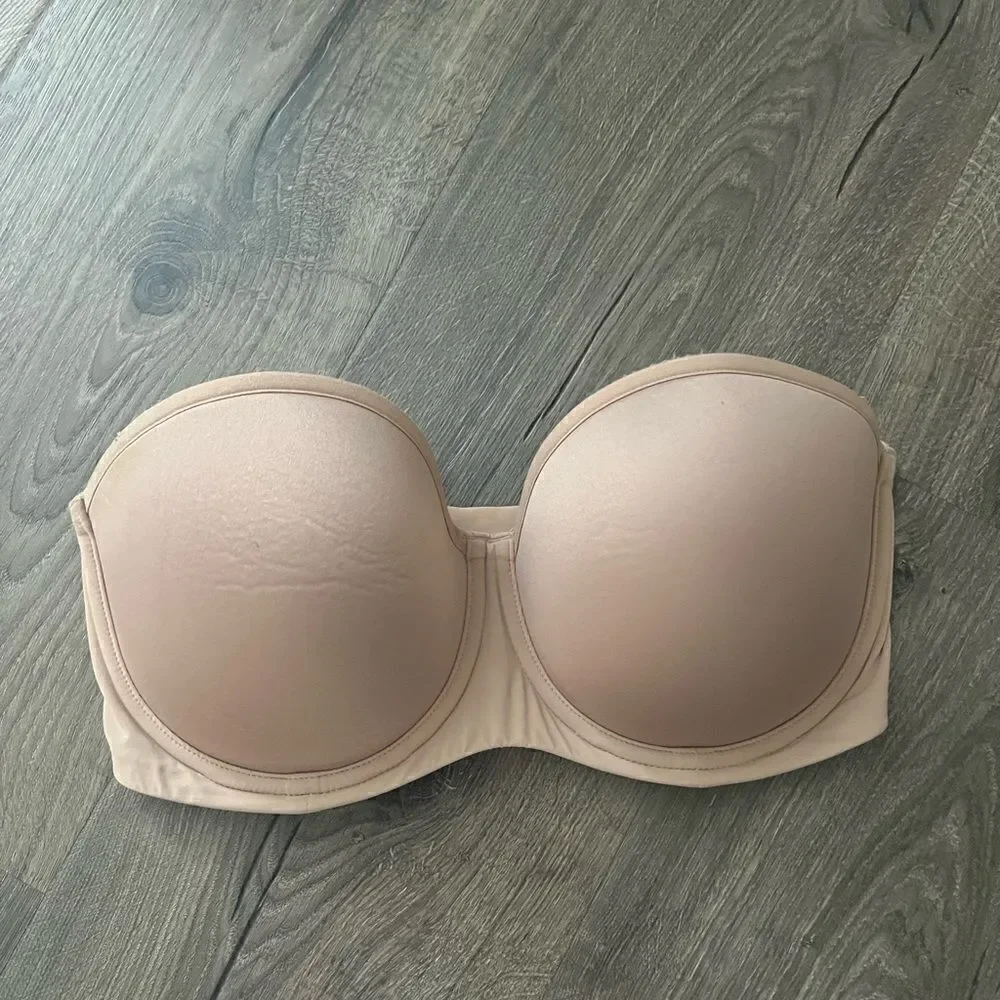 ThirdLove Classic Strapless Bra with High Support That Never Falls Down Bra 32 E